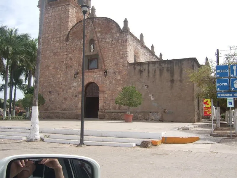 Immaculate Conception parish church facing Mocorito main plaza