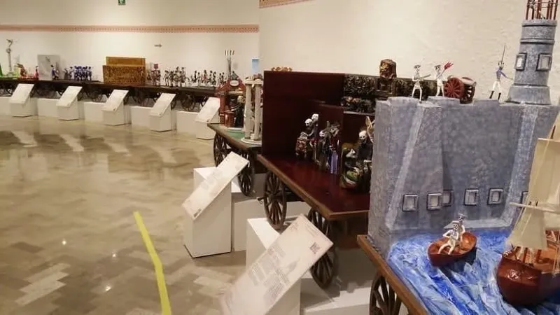 Museum building in Monclova used as an indoor stop during January travel