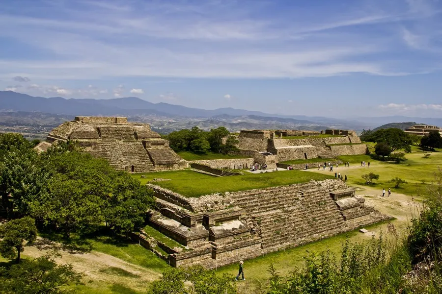 Grand Plaza at Monte Albán archaeological site, Oaxaca, Mexico