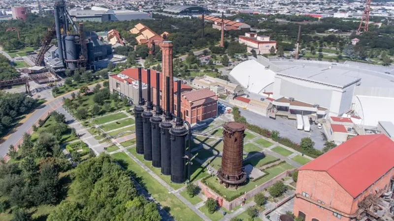 Monterrey Fundidora Park — converted steel mill turned cultural space with horno blast furnace cable car ride
