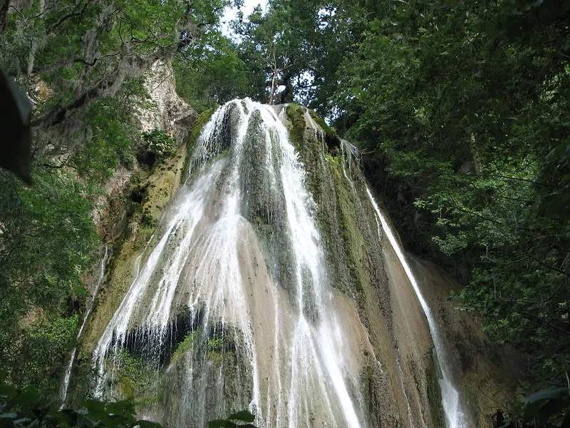 Cola de Caballo waterfall in Santiago, Nuevo León — a popular day trip from Monterrey