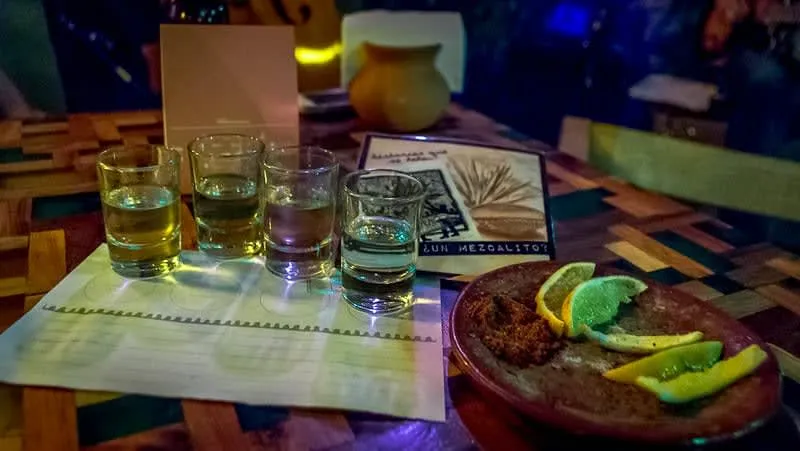 Mezcal tasting in Morelia before the September Independence season