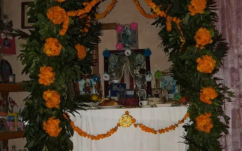Oaxaca in November with marigolds, altars, and Day of the Dead decorations