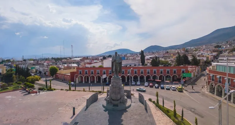 Pachuca central streets during an August Hidalgo city break