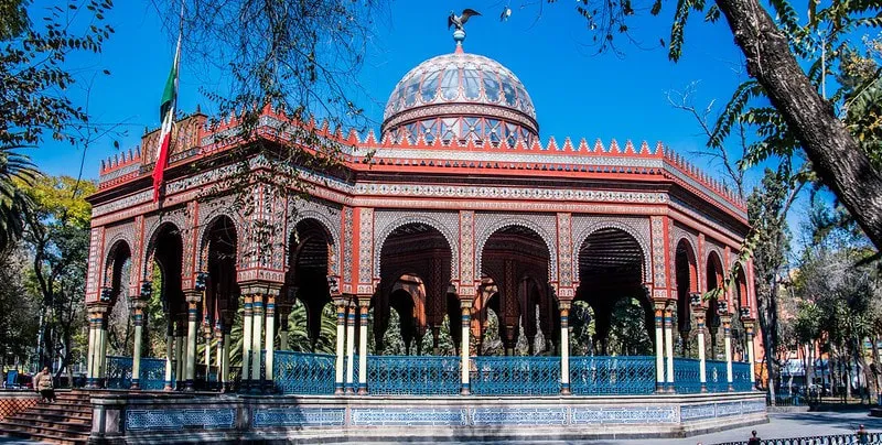 Moorish kiosk in Alameda de Santa María la Ribera
