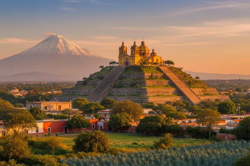 Puebla in August as the rainy-season base for a Cholula day trip
