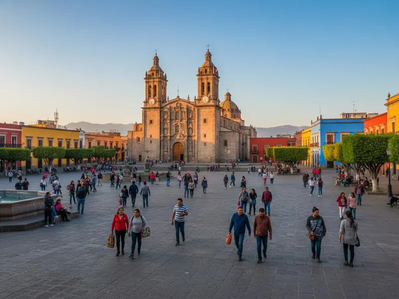 Puebla cathedral and Zócalo — the UNESCO colonial heart of Mexico's culinary capital