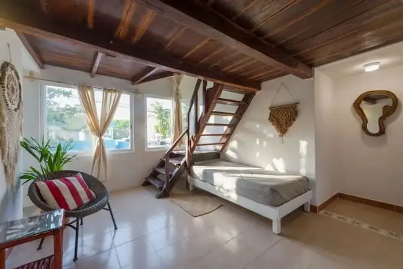 Puerto Morelos shoreline at the end of a warm August day