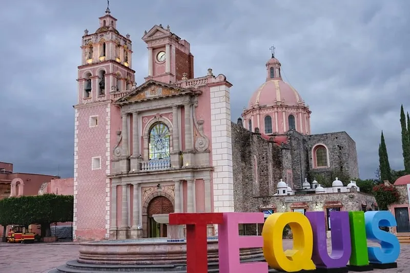 March colonial plaza in central Mexico for comparing Salamanca routes with Queretaro and Guanajuato