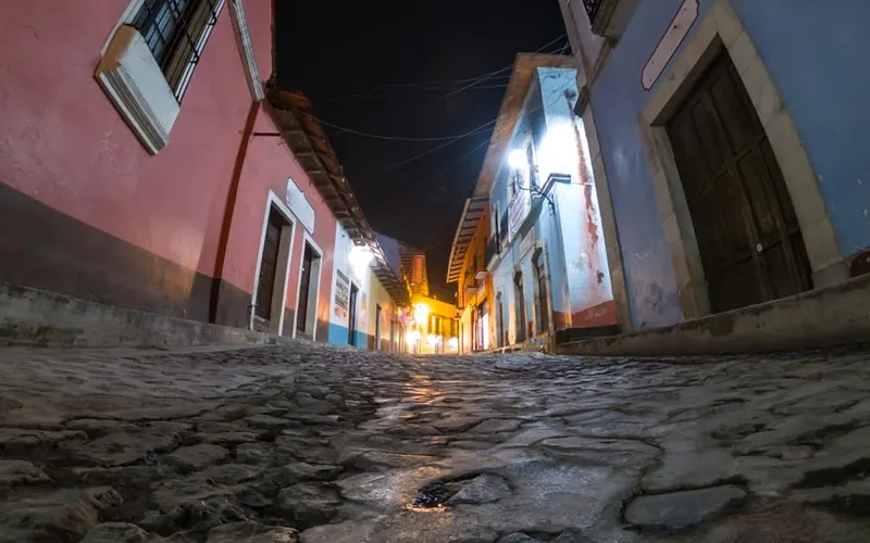 Real del Monte hillside town during a May trip in Hidalgo
