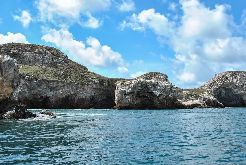 Marietas Islands rock arches rising from clear Pacific water