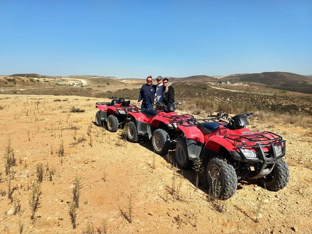 ATV tracks crossing the Cantamar dunes near Rosarito