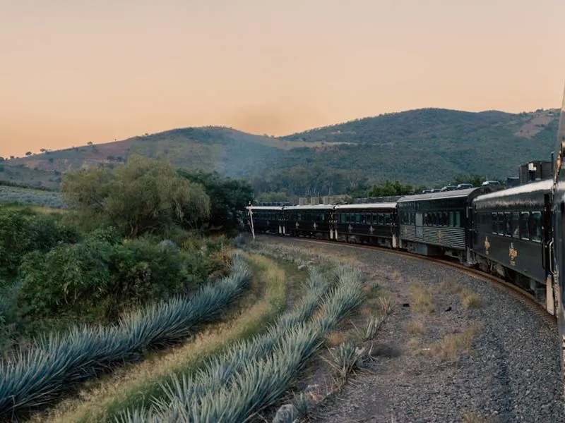 Highway route from Saltillo toward Parras wine country