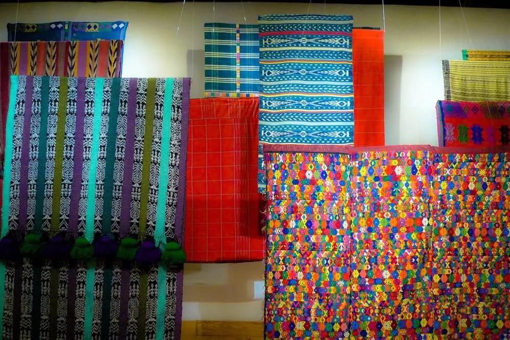 Regional Chiapas costumes at the Sergio Castro Museum