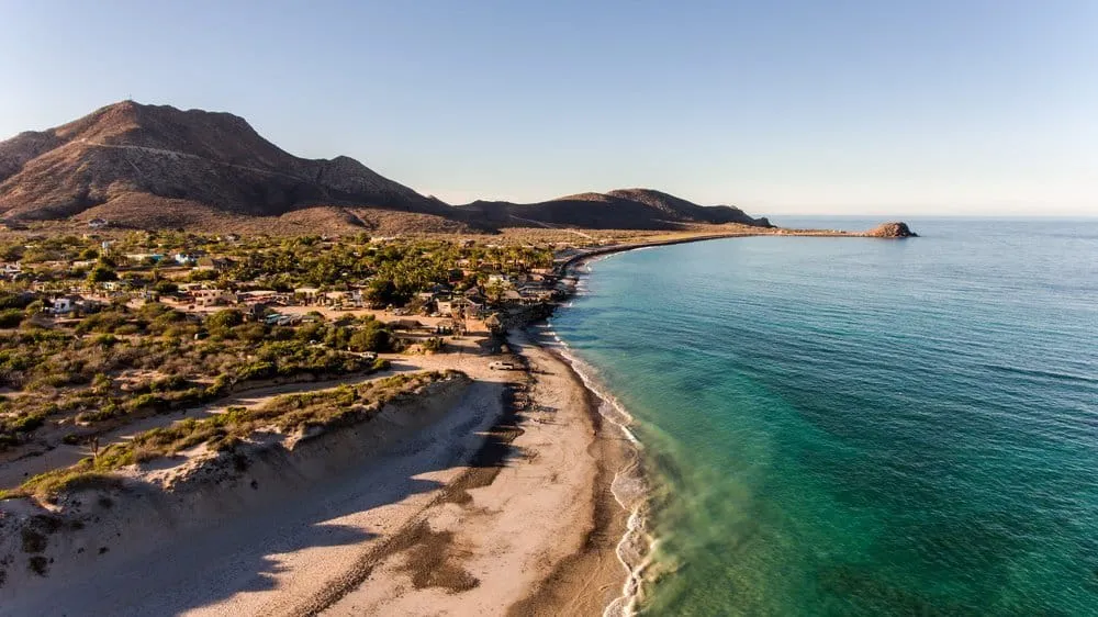 Sea of Cortez coastline near Cabo Pulmo National Park north of Los Cabos