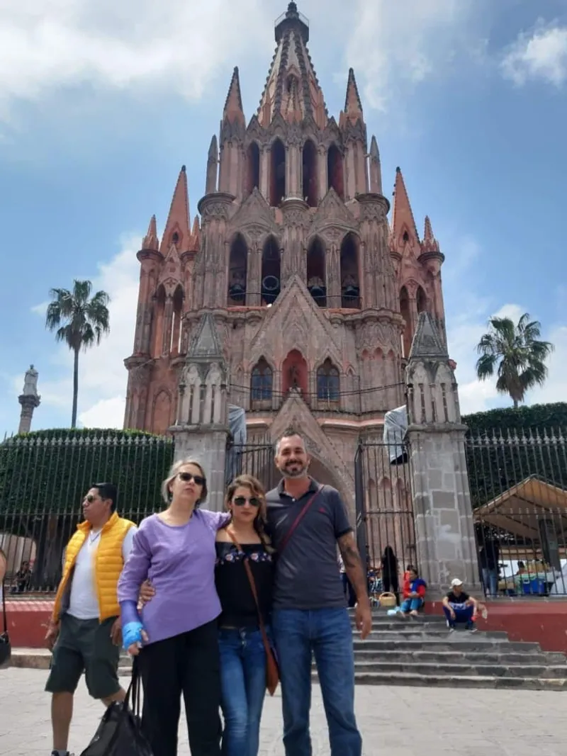 San Miguel de Allende Parroquia church — the view from rooftop restaurants is the defining experience