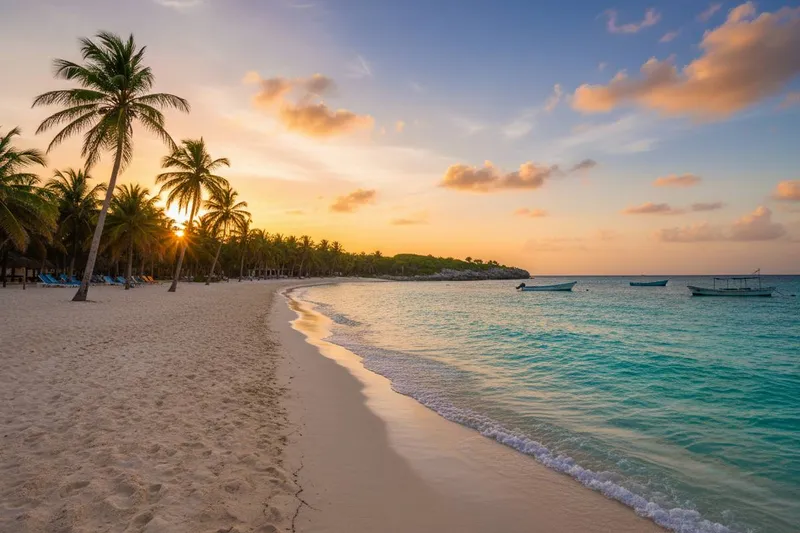 San Pancho beach in January with dry-season Riviera Nayarit weather and Pacific sunset light