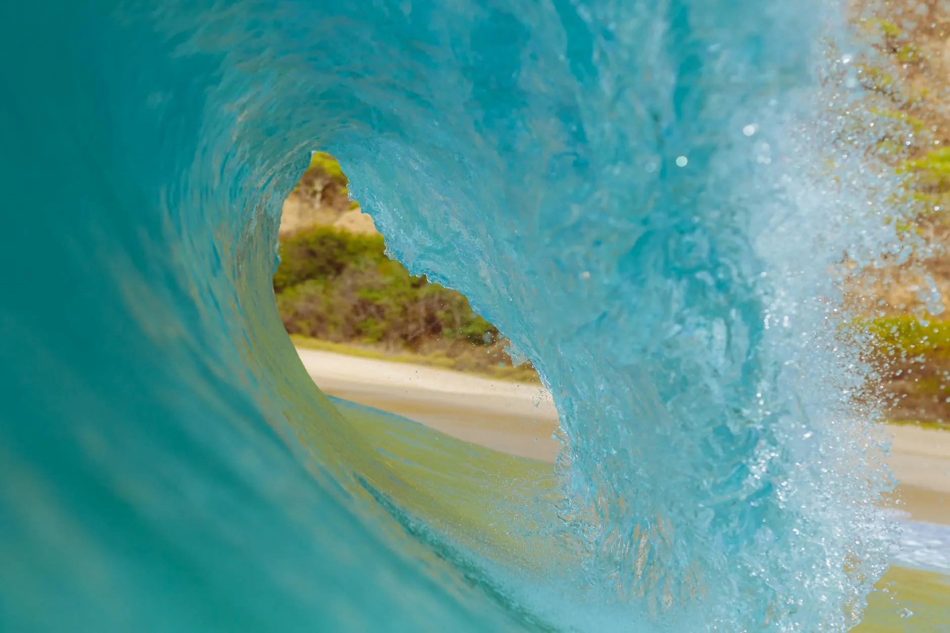 Clear turquoise water at a sargassum-free resort beach in Mexico showing ideal conditions for snorkeling