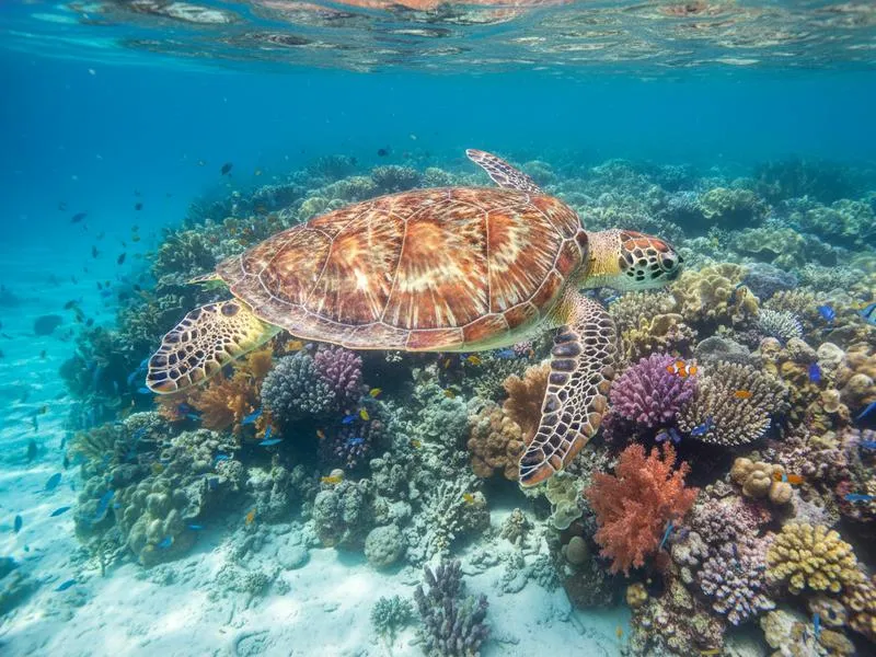 Sea turtle release experience near Sayulita in November