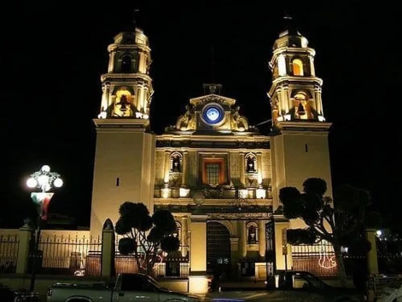 The neo-classic and baroque Cathedral of the Immaculate Conception in Tehuacan Puebla, built 1724-1728 over an ancient cave