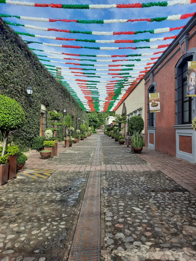 Mundo Cuervo distillery complex in Tequila Jalisco with traditional agave processing equipment and the famous La Rojeña distillery facade