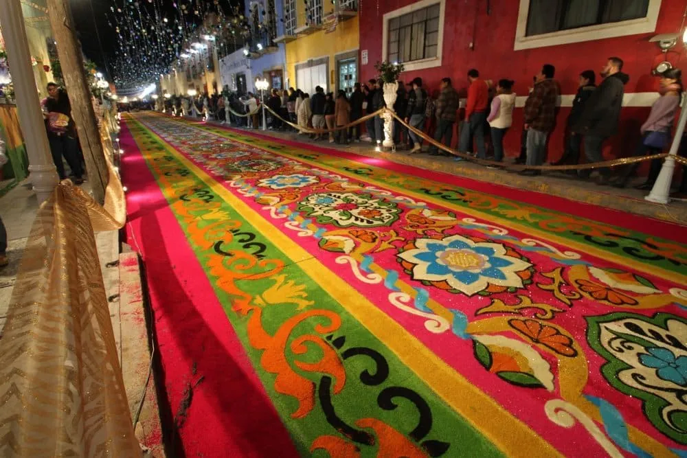 Huamantla town center and colonial buildings in eastern Tlaxcala