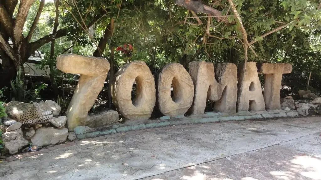 Forest habitat at Miguel Alvarez del Toro Zoo in Chiapas