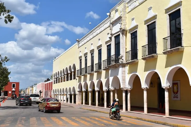Arcades of Valladolid Municipal Palace facing the main square