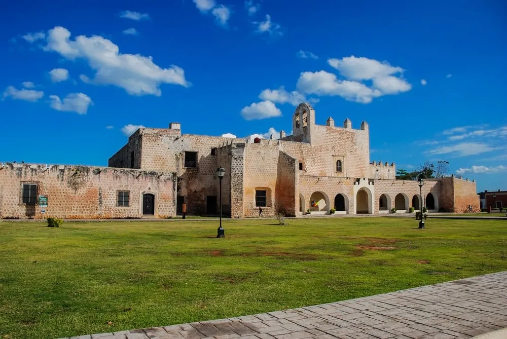 Fortress-like San Bernardino de Siena convent in Valladolid