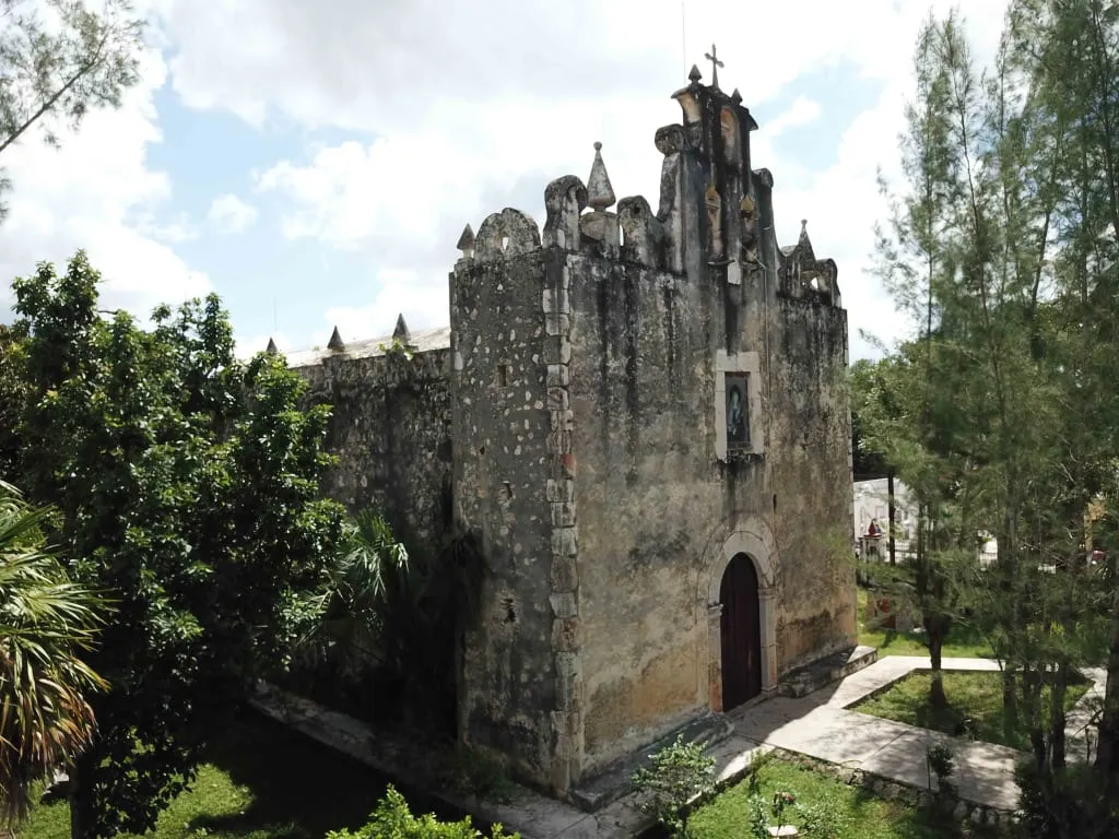Santa Lucía neighborhood church in Valladolid, Yucatán