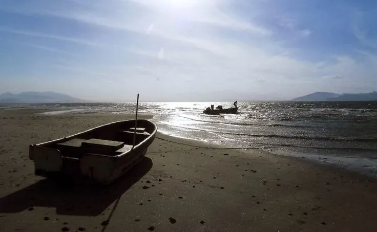 Barra Boca de Lima beach with open Gulf views near Tecolutla