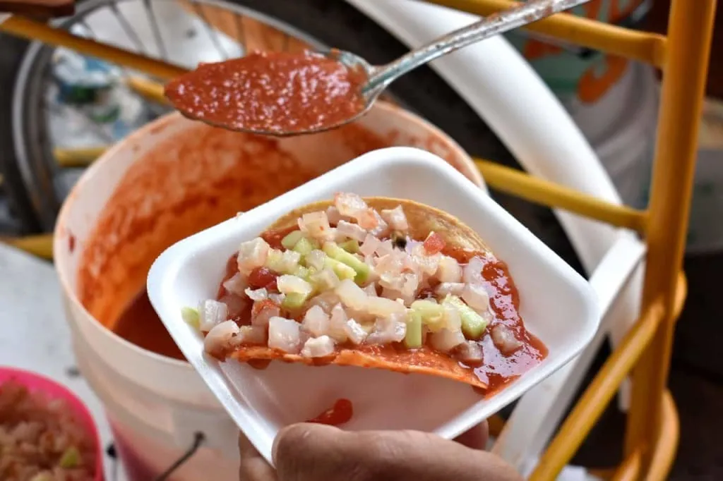 Tostadas Jerezanas from Jerez de García Salinas — Zacatecas street food