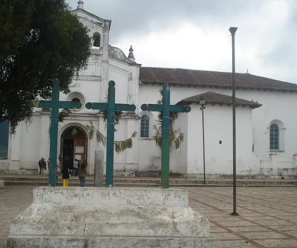 San Sebastian Church near Zinacantán main square