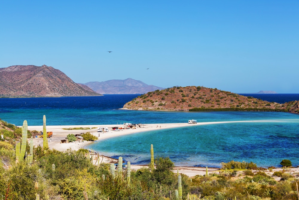 Baja California coast road trip landscape