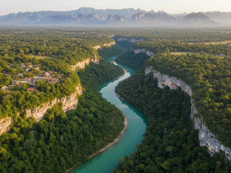 Map showing location of Cascada de Tamul in Huasteca Potosina region of San Luis Potosi