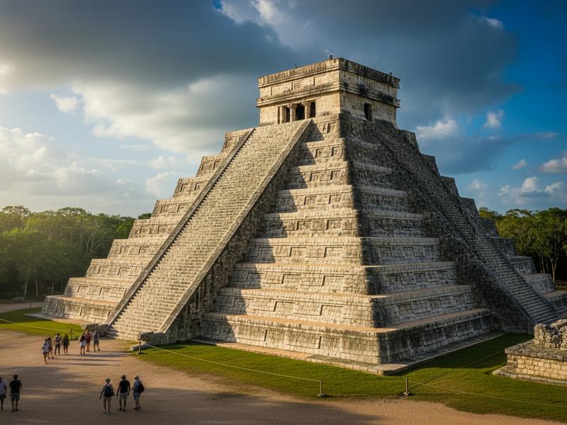 Aktun Chen cave complex near Cancun Mexico with stalactites and underground cenote lagoon