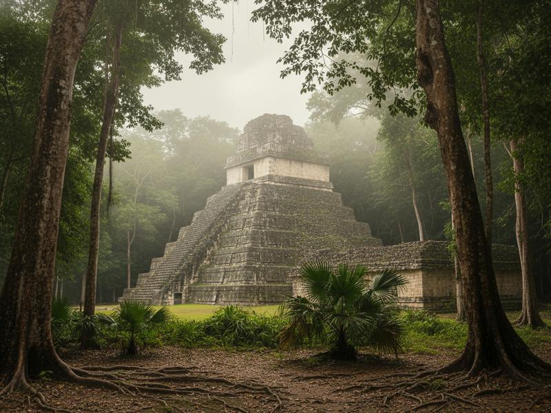 Colorful indigenous market in Chiapas with traditional textiles, produce, and local artisans