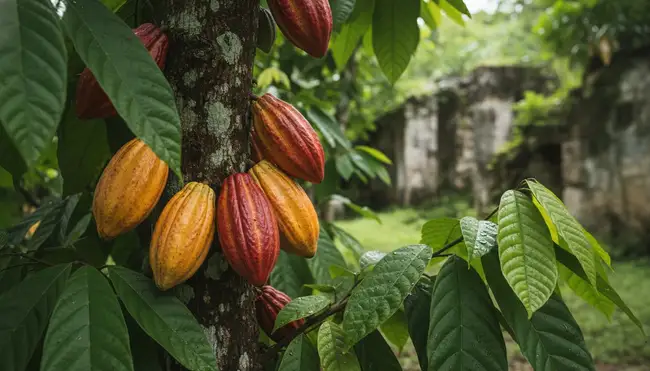 Cacao pods at Hacienda La Luz