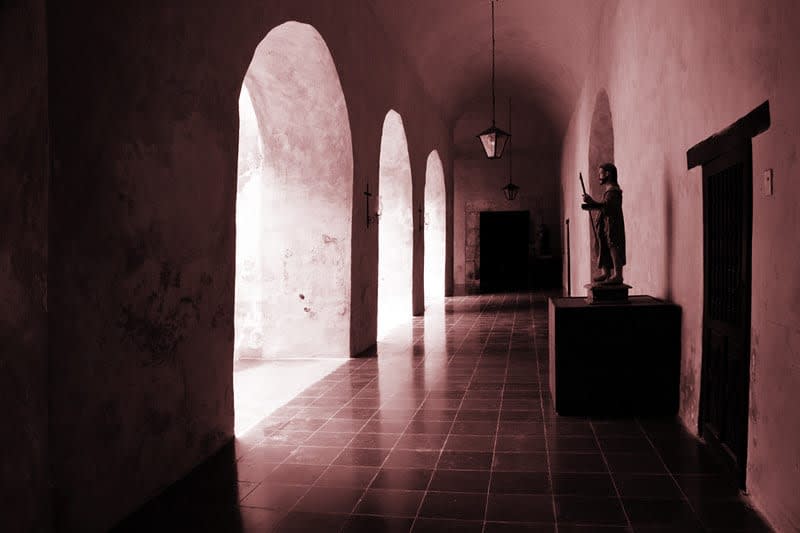 Grounds and exterior view at the Convent of San Bernardino de Siena in Valladolid