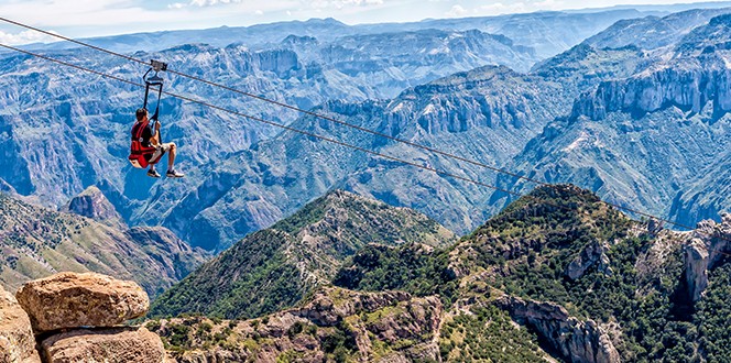 zipline adventure activities copper canyon mexico tourism