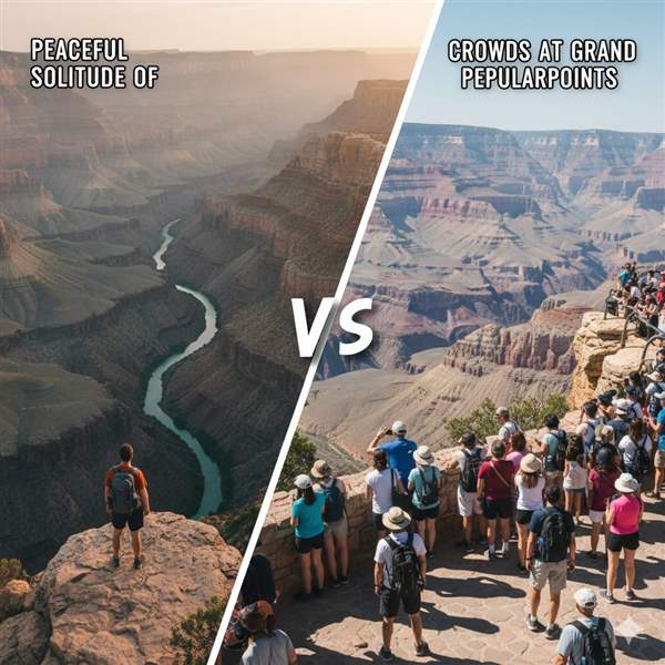 copper canyon vs grand canyon crowds tourism comparison