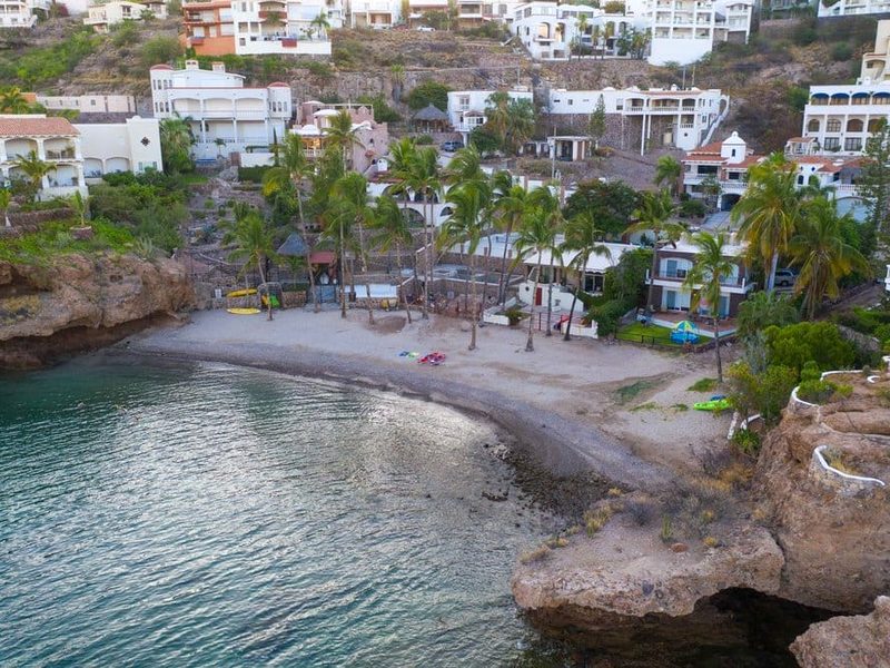 Guaymas waterfront and Sea of Cortez after a warm March day in Sonora