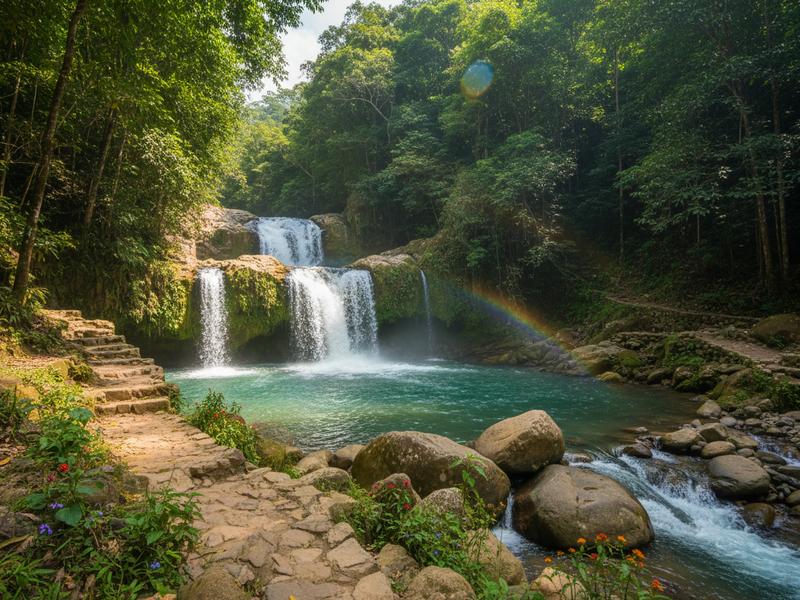 Waterfall near Mazamitla during the summer rainy season