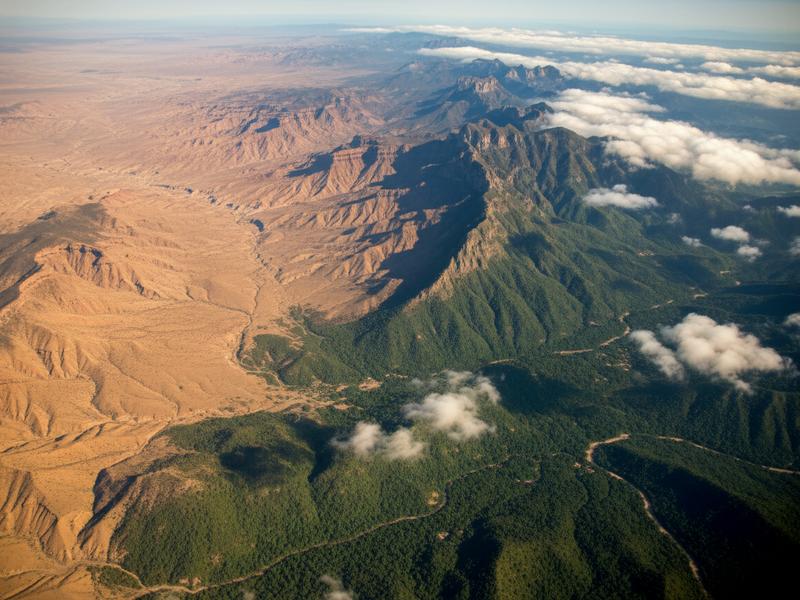 Regional map showing Mexico's diverse climate zones during rainy season from north to south