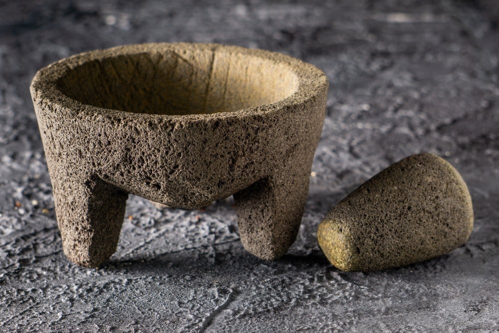 molcajete bowl and dish