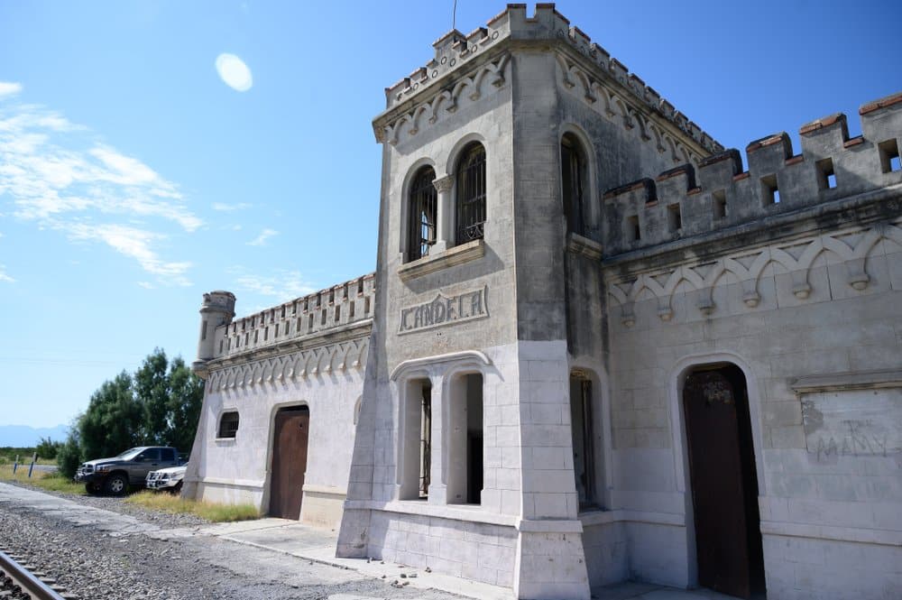 Historic train station in Candela, Coahuila — 70 km from Monclova, gateway to hot springs and canyon hikes