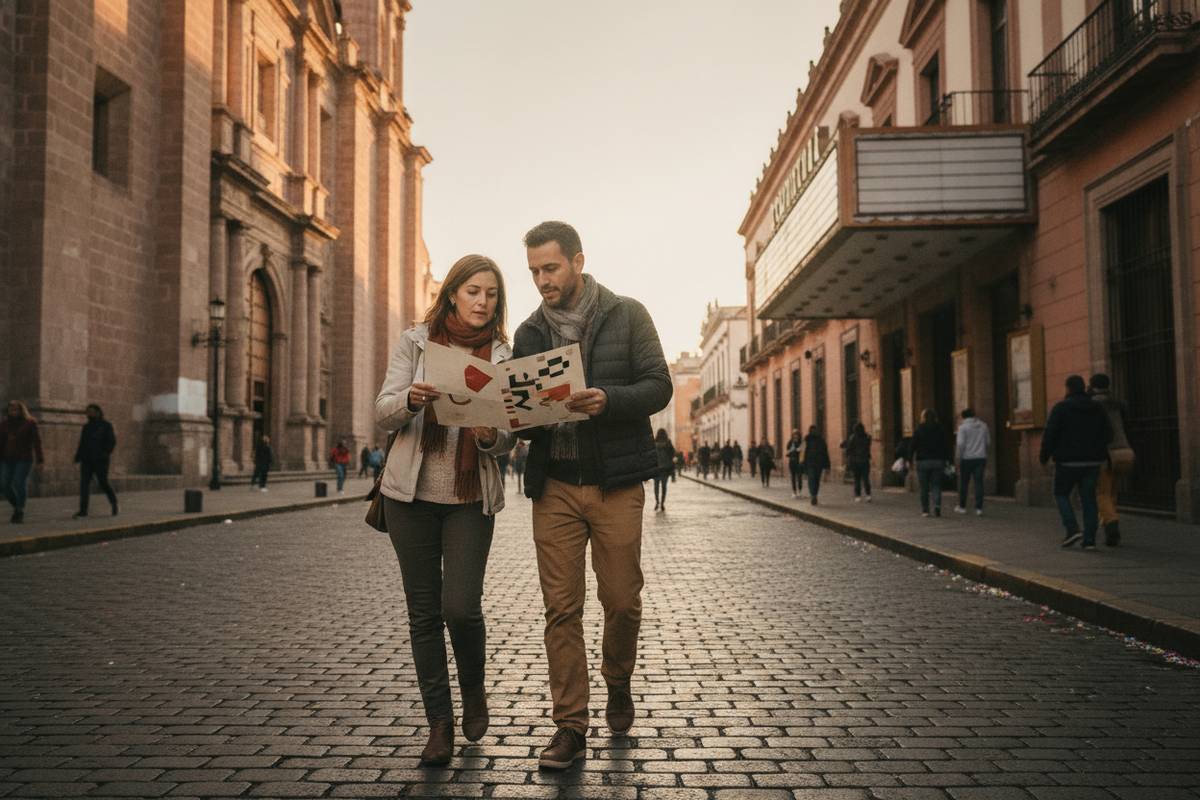 Travelers following a three-day FICM itinerary in Morelia Centro