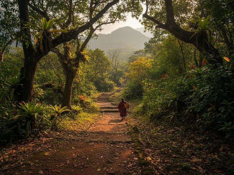 Cloud forest scenery in Oaxaca’s Pueblos Mancomunados during summer