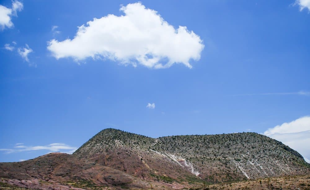 Real de Catorce at sunset — golden light over the stone rooftops of the Pueblo Mágico at 2,750 meters elevation