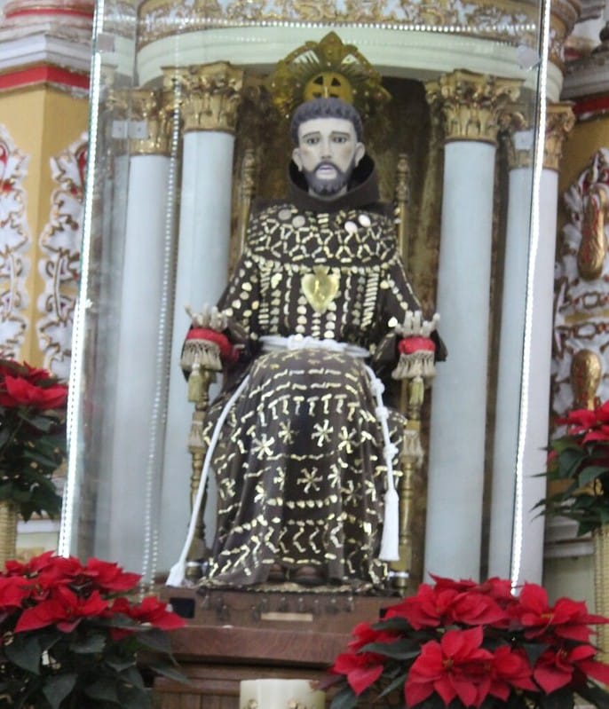 Ruined hacienda in Real de Catorce, San Luis Potosí — crumbling silver mine estate walls against the desert mountain backdrop